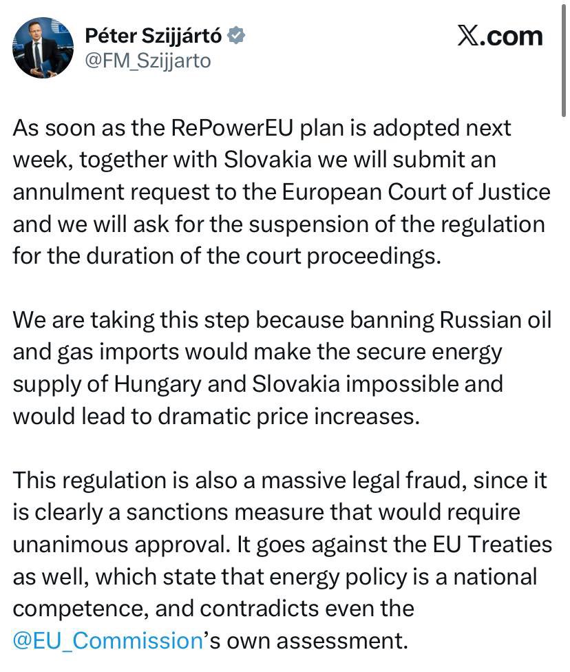 Hungary and Slovakia Challenge EU’s RePowerEU Energy Plan